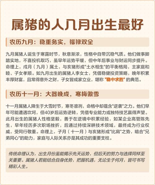 属猪哪一天出生命运最佳，初几出生的人命最好？