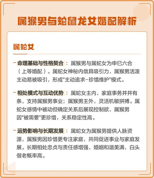 男蛇女猴的婚姻是否相配，有没有什么科学依据或传统说法？