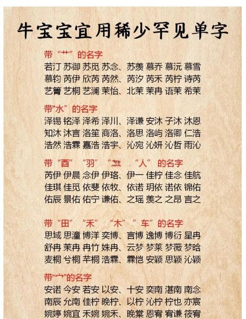 用牛字为男孩取名，有何美好寓意和深刻含义呢？