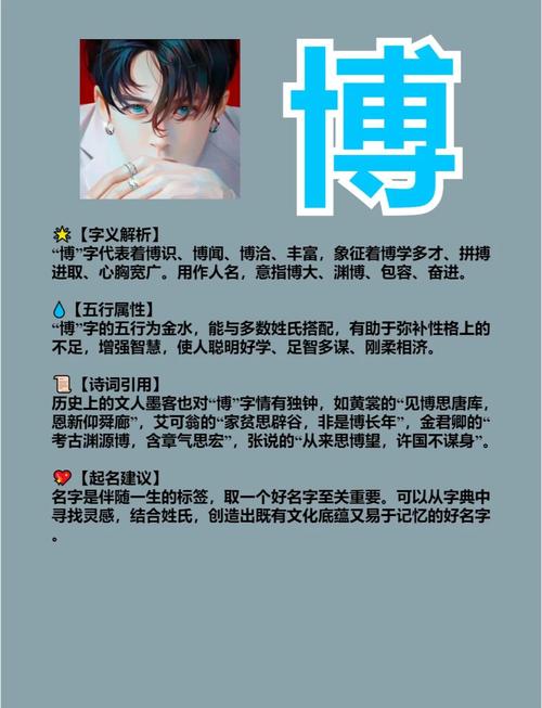 博字五行属什么男孩取名寓意博学多才的五行属性是？