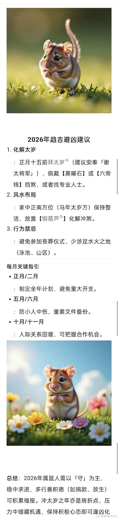 2026年属鼠人全年运势和运程具体如何？