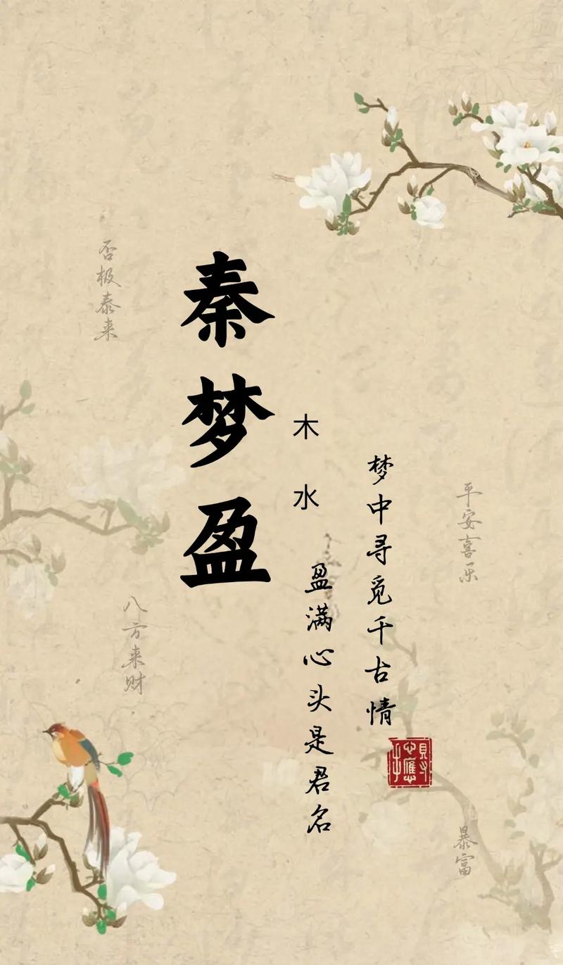 秦姓女宝宝取名创意，有没有什么忒别有寓意的好听的推荐？