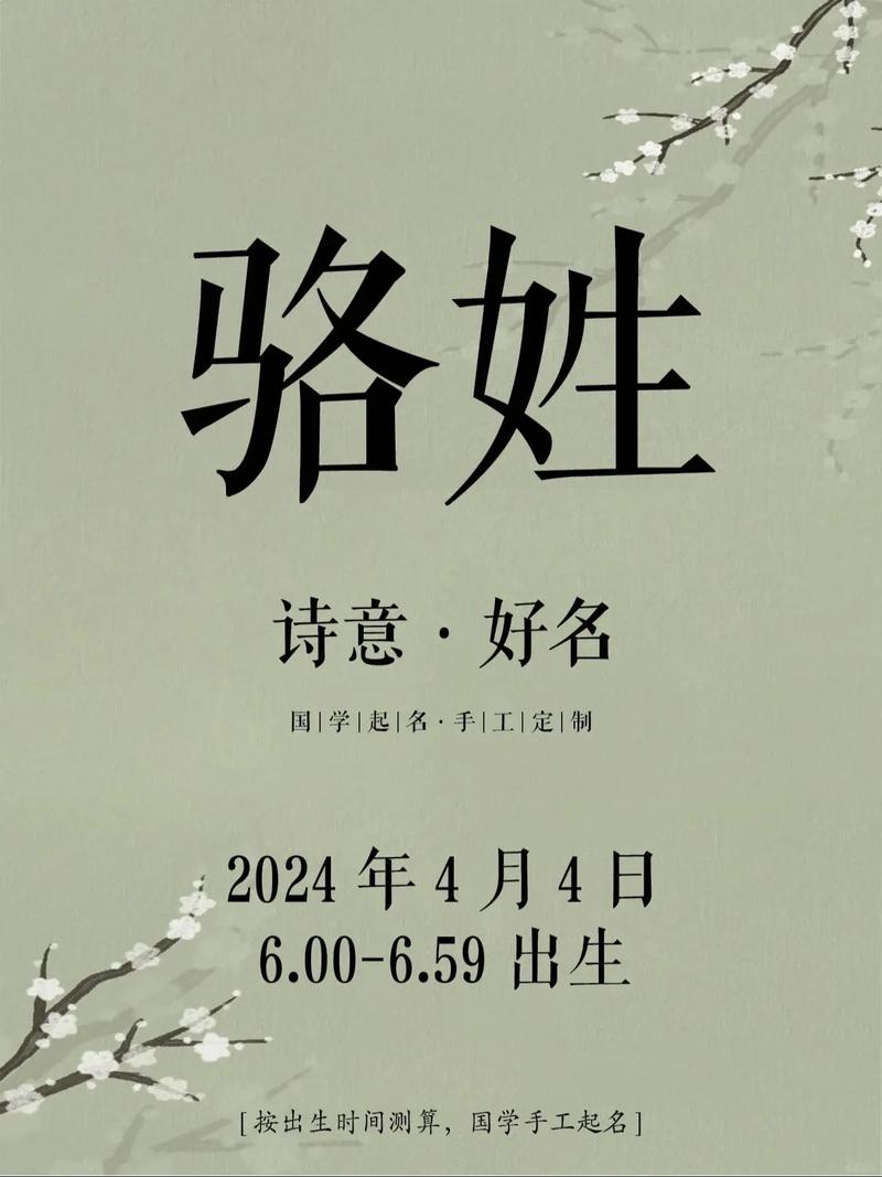 骆姓男孩取什么名字既吉利又好听？