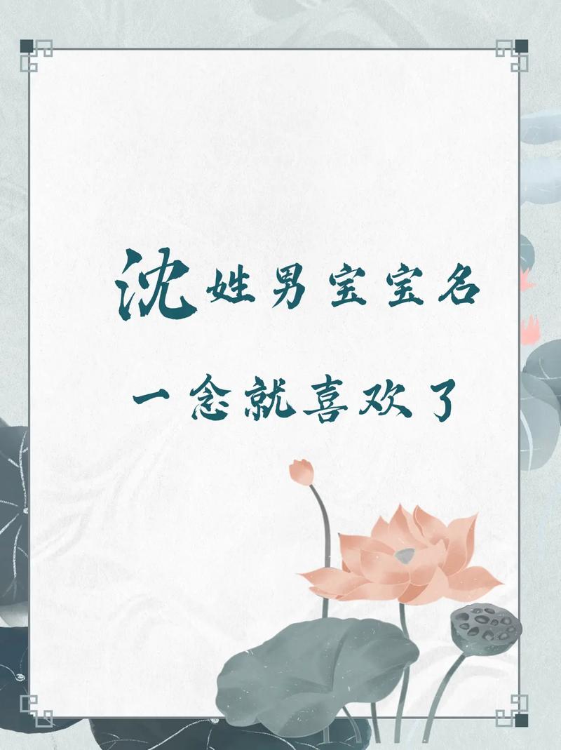 如何给有智慧才气的沈姓男宝宝取一个既文雅又富有内涵的名字呢？