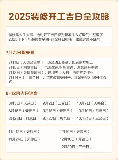 2025年7月21日装修黄道吉日这天适合装修吗？