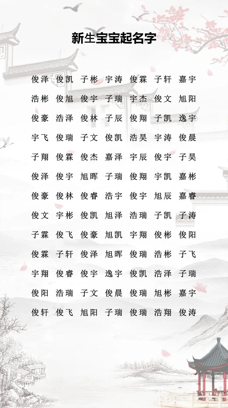 姓将于的宝宝起个有美好寓意的名字，有没有什么好建议呢？