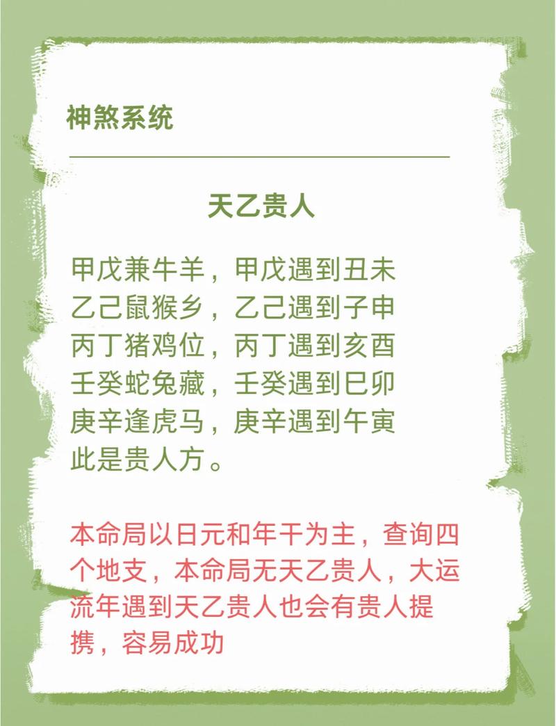 八字命理中天乙贵人究竟是什么意思？