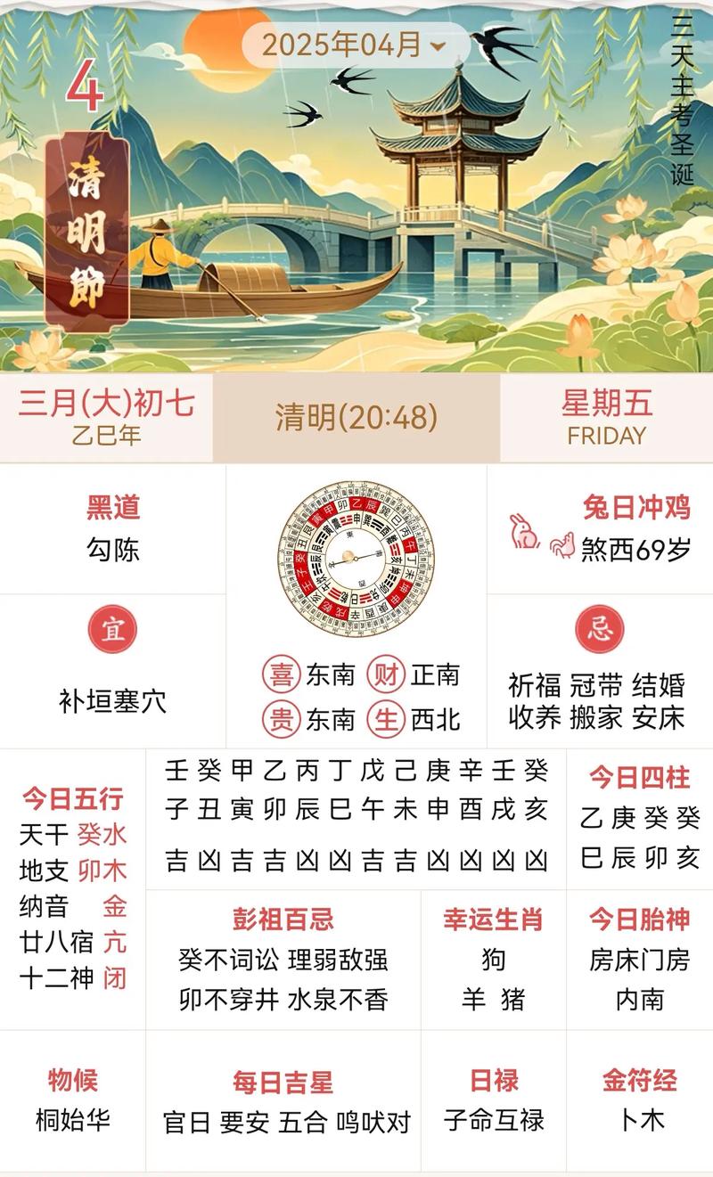 2026年4月25日这天适合耕种吗？黄历推荐？