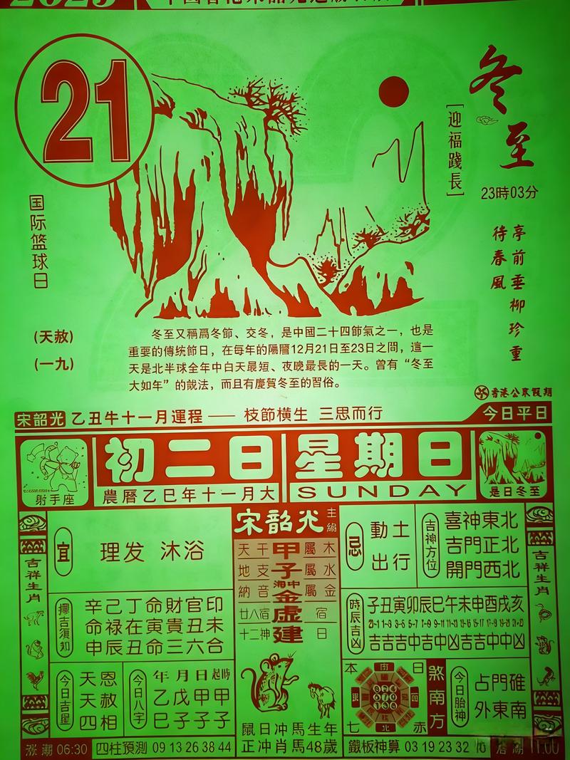 2025年12月21日农历冬月初二这天是黄道吉日今天是否为纳财最佳日期呢？