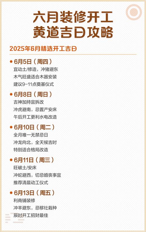 2026年6月10日农历四月廿五适合装修吗？吉日查询推荐？