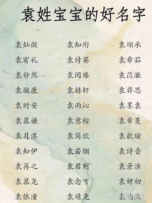 如何给袁姓男宝宝取一个既有气质又好听的名字呢？