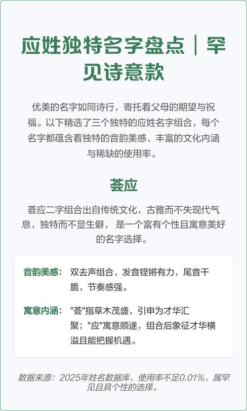 应姓女孩名字中蕴含美好寓意，请问有没有什么特别含义的名字推荐呢？