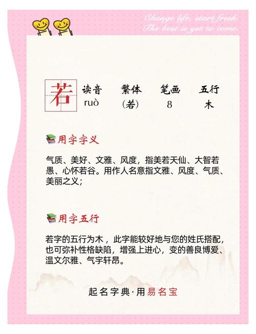 若字五行属什么？若字男孩最佳组合名字有哪些？