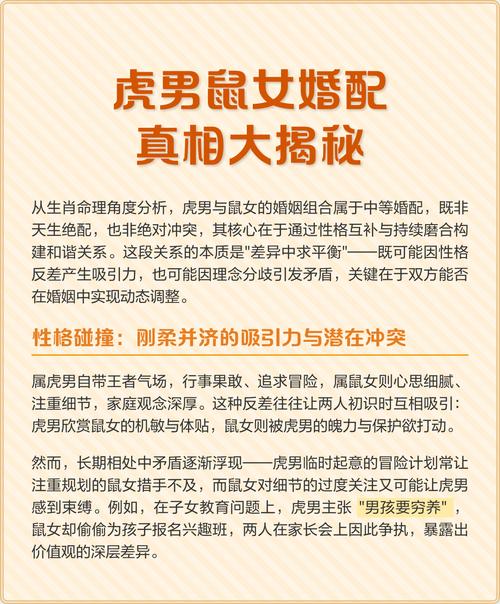 虎男与鼠女结合的婚姻是否相配呢？