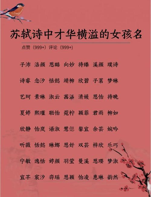 女孩取名用‘轼’字寓意高雅，有哪几个可以体现？
