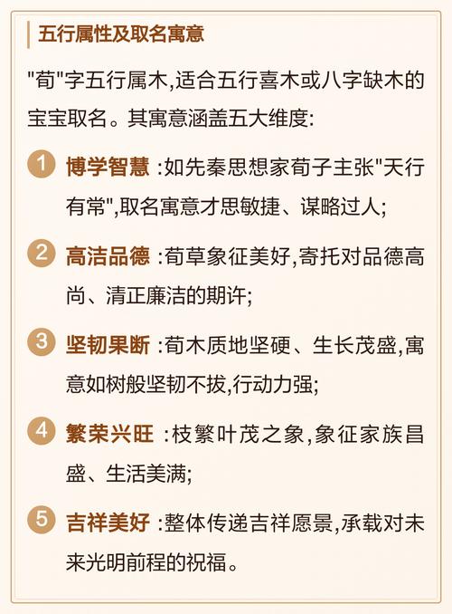 荀字取名寓意男孩，能否体现其智慧与品德？