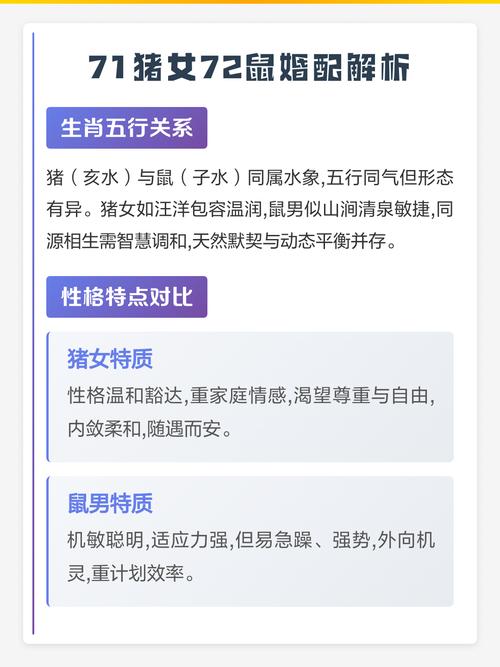 1971年属猪和1972年属鼠的两个人可以配对吗？
