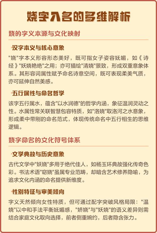 娆字五行属什么？女孩取名用娆字寓意美好，有哪些名字推荐？