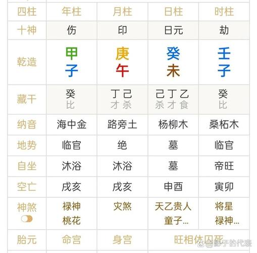 癸巳年八字命格属于哪个柱子的命格呢？