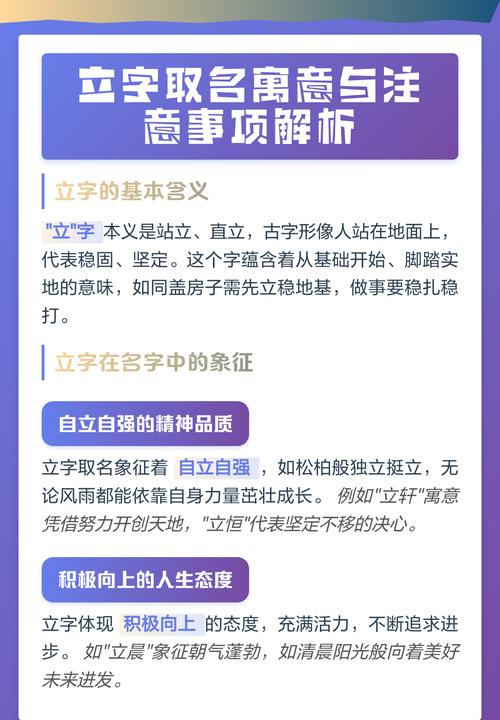立字取名寓意男孩，有哪些深刻含义和美好寓意？