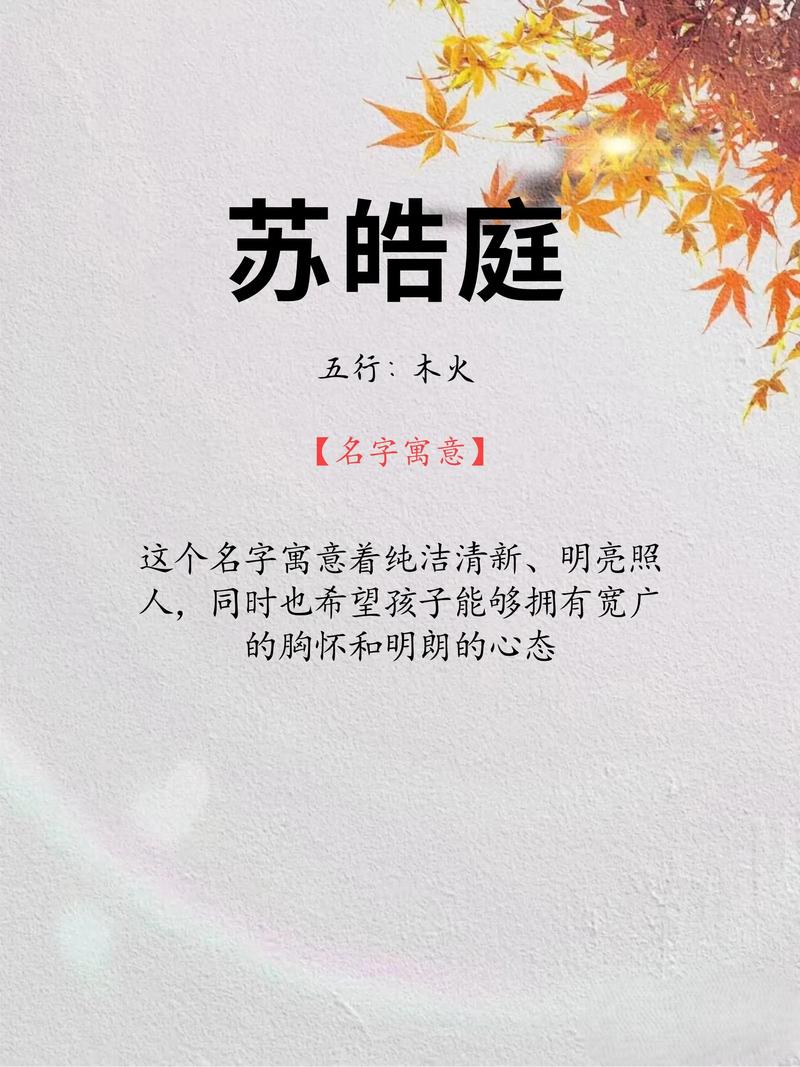 有哪些含义美好的苏姓男孩名字可依推荐？