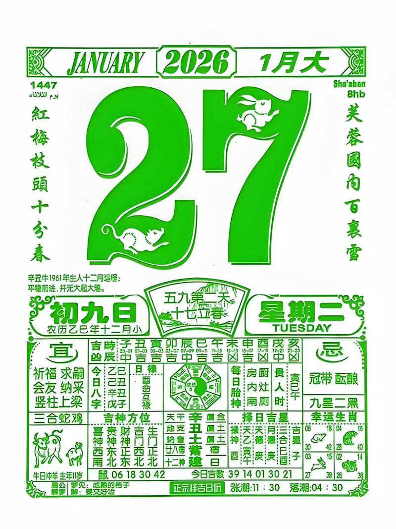 2026年1月27日，黄历适宜盖房吗？风水吉凶如何？