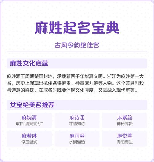 麻姓男宝宝取名，有没有既创意又吉祥的名字推荐呢？
