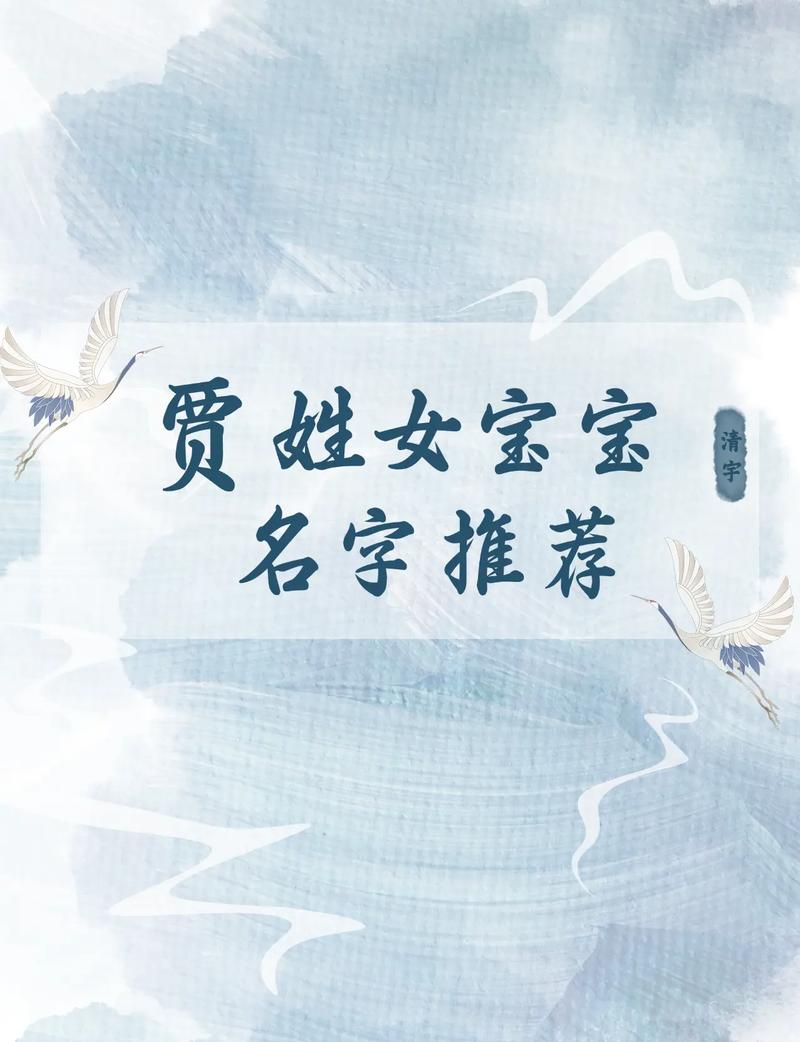 贾姓女宝宝名字中，哪个既优美又大方？