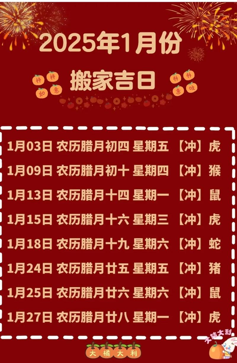 2026年1月27日腊月初九这天搬家入宅合适吗？