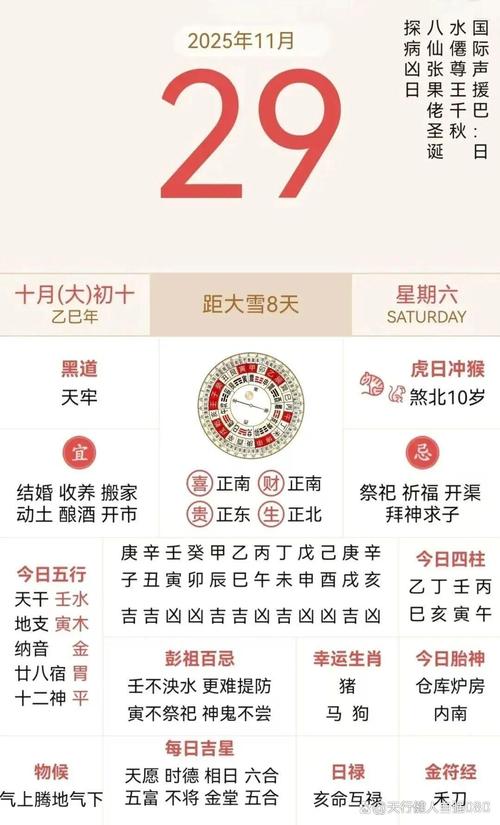 2025年11月29日农历十月初十黄道吉日，今日开业做生意是否适宜？