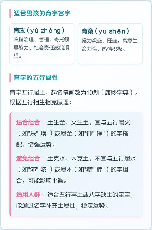 育字取名寓意深远，男孩用育字取名有何特别寓意？
