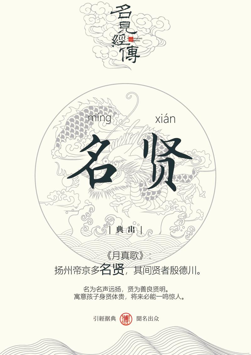 用贤字为男孩取名，有何寓意和深层含义？