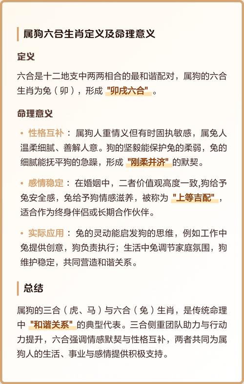 属狗的三合和六个合生肖具体是哪些？