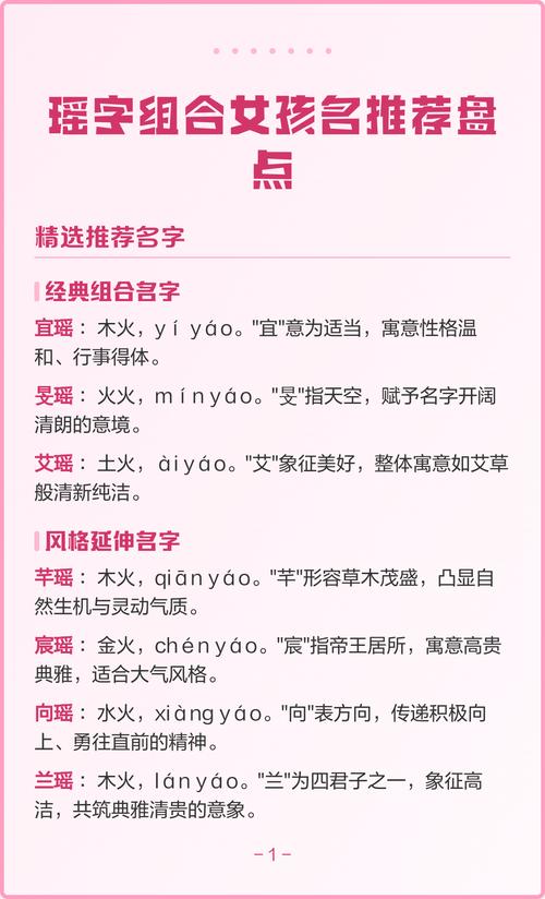 瑶字五行属什么？女孩最佳组合名字有哪些？