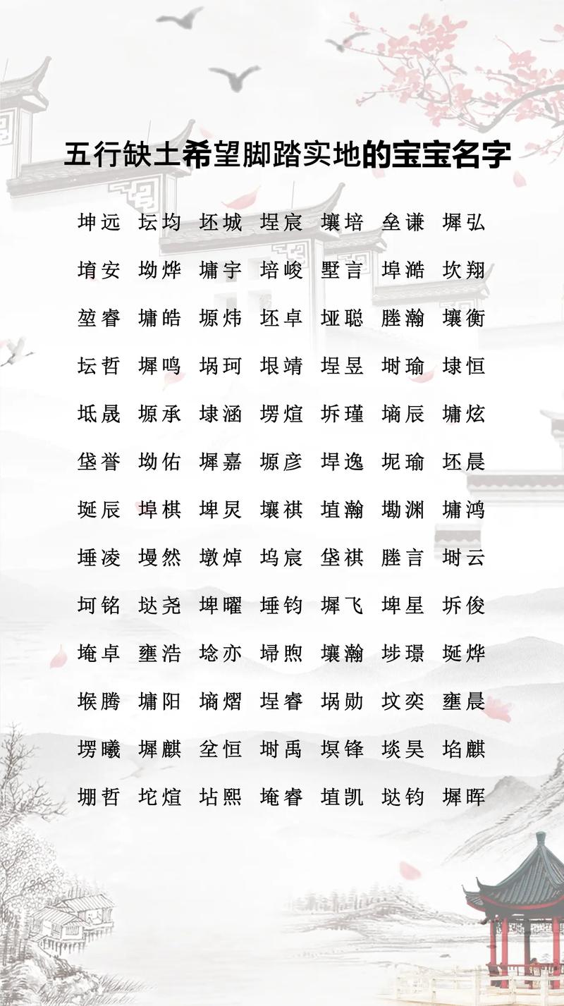 五行属土的男孩名字，有没有什么寓意美好的长尾推荐？