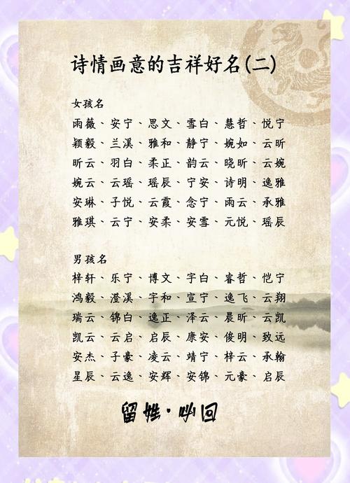 2026年，有没有创意内涵的名字推荐给孩子？