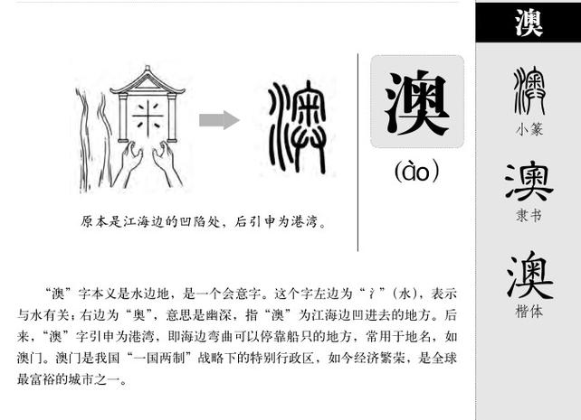 澳字五行属什么女孩取名寓意澳字有哪些？