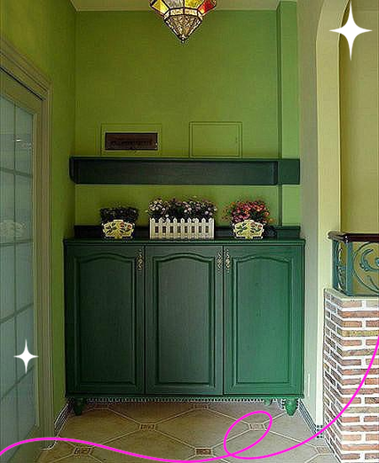 绿色鞋柜对家居风水有怎样的影响或作用？