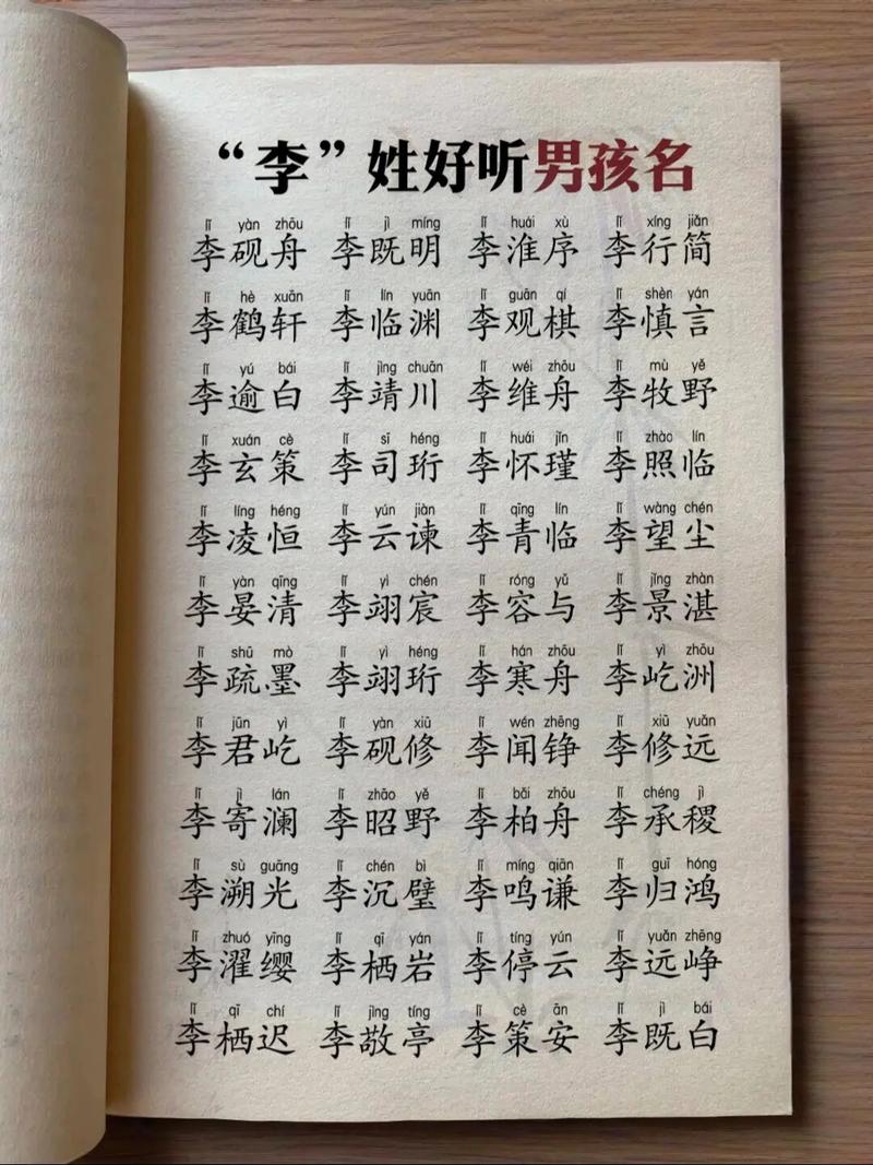 李姓有涵养男孩的名字叫什么？有没有什么寓意深刻的建议？