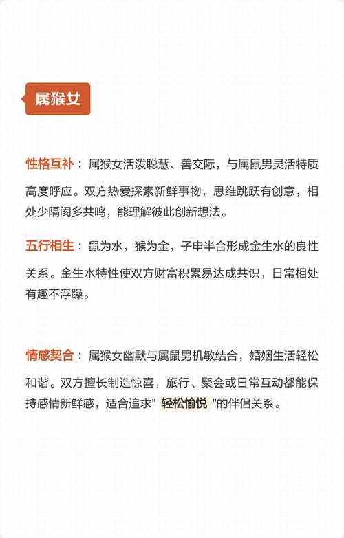 属猴女与属鼠男结婚，他们的婚姻匹配度如何？