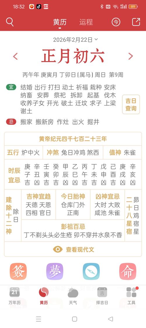 2026年4月22日农历三月初六开市吉时是什么时候？
