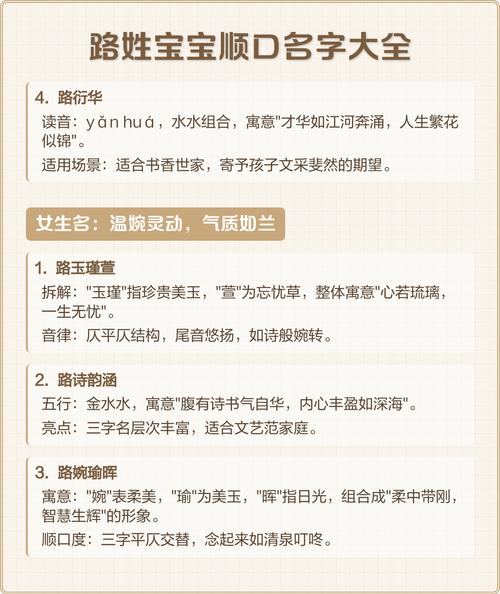 路姓宝宝取名，有没有什么既冷门又独特的男宝宝名字推荐呢？