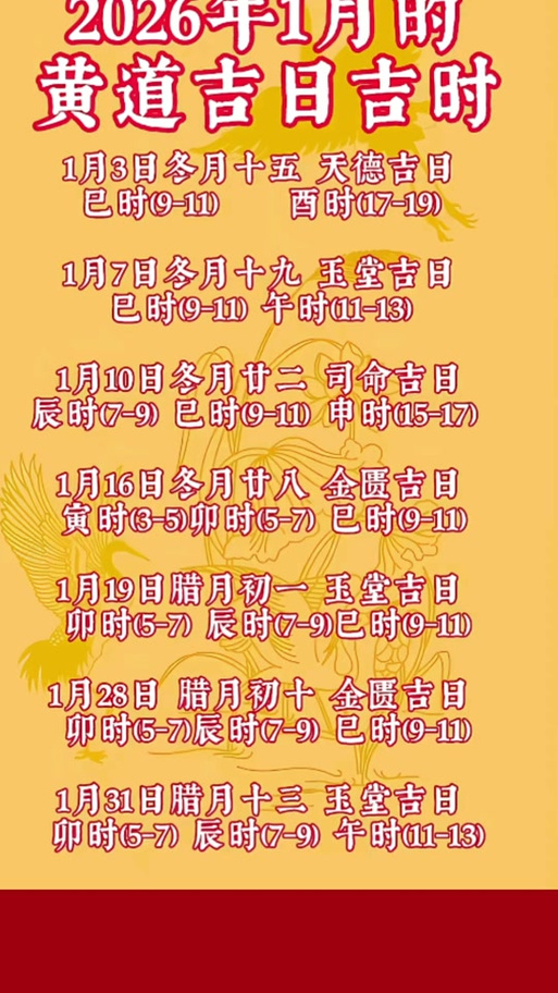 2026年1月20日，今日宜扫舍宇，如何根据五行选择吉时？