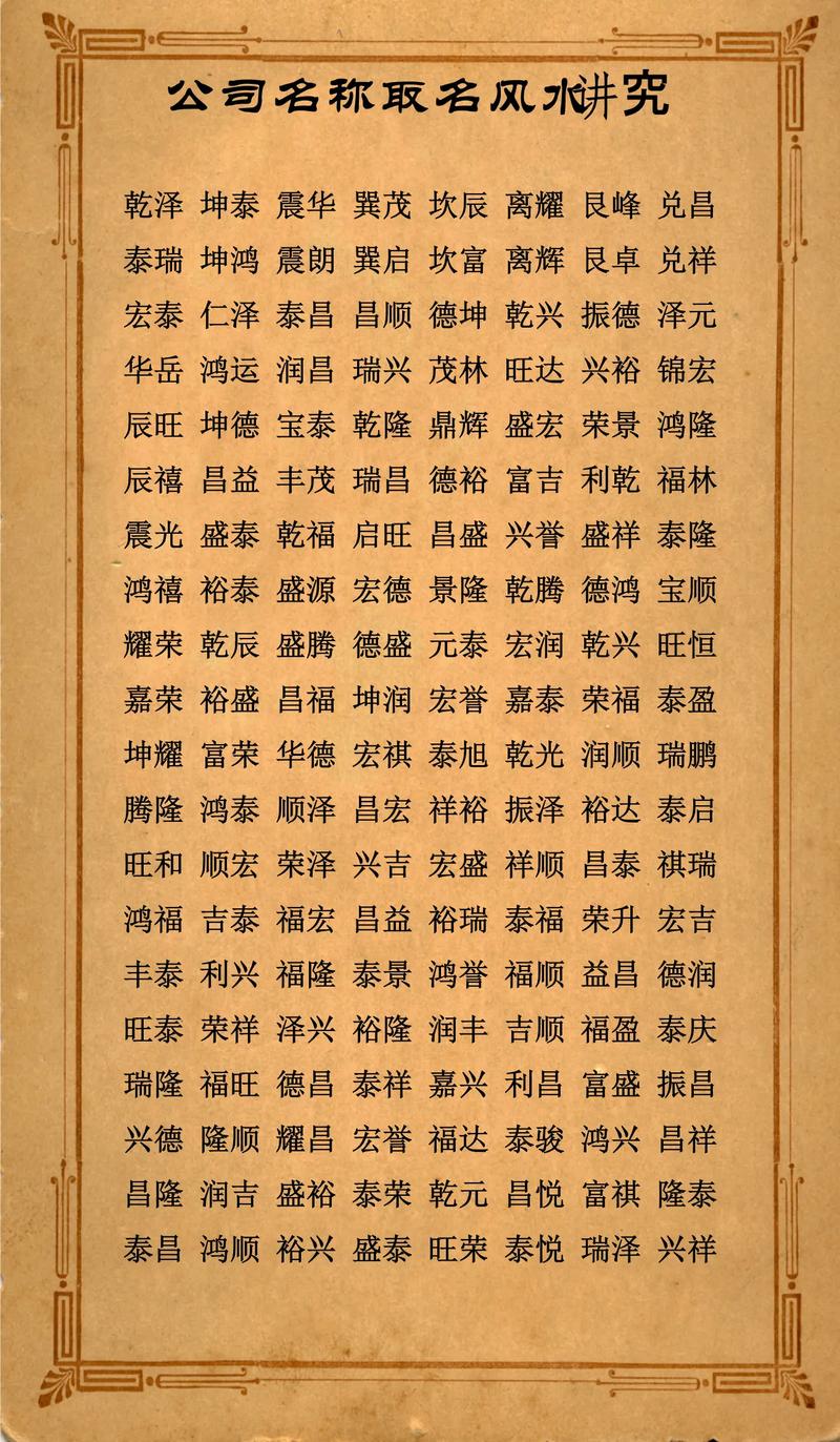 公司起名风水可信吗？如何确保名字符合公司运势？