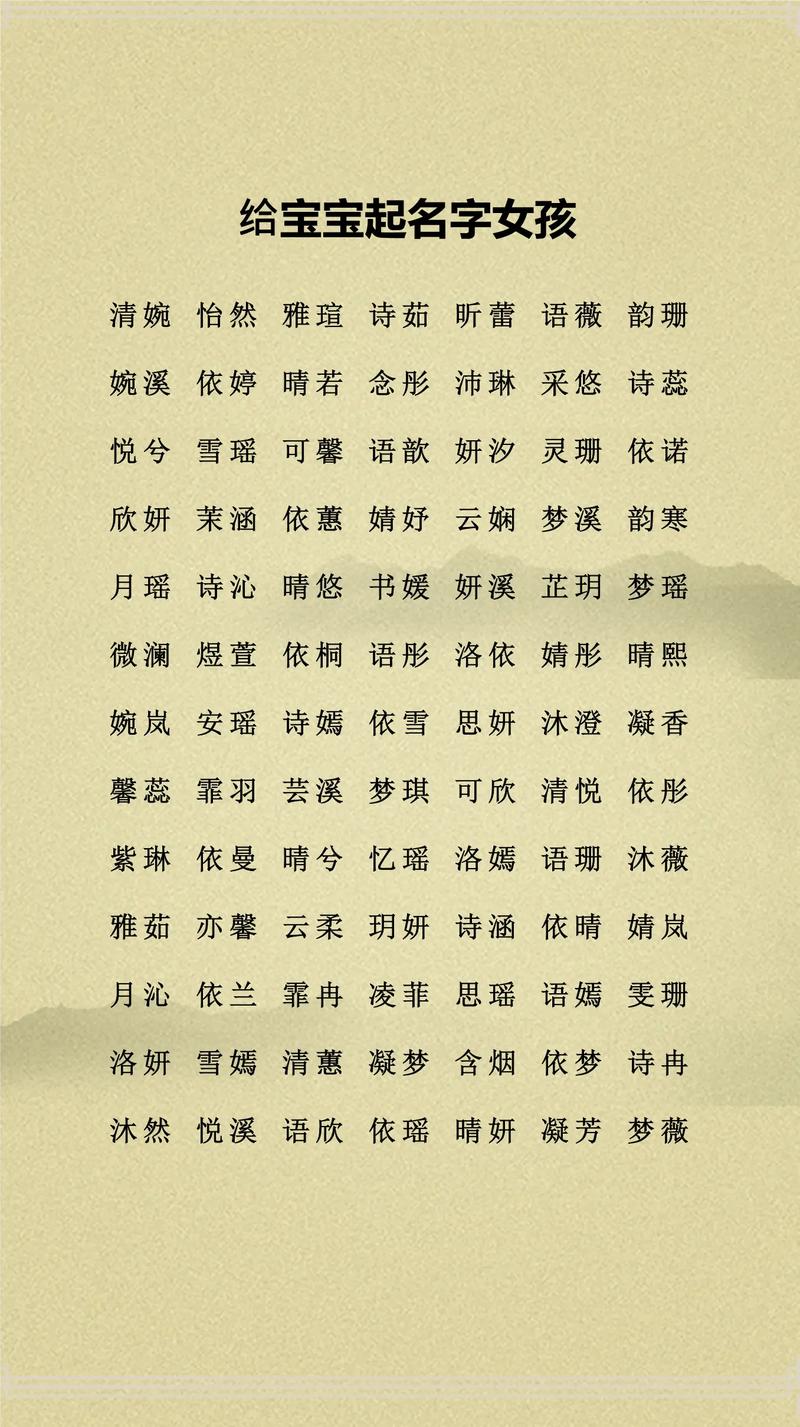 有哪些戚姓女孩名字既优美又大方？