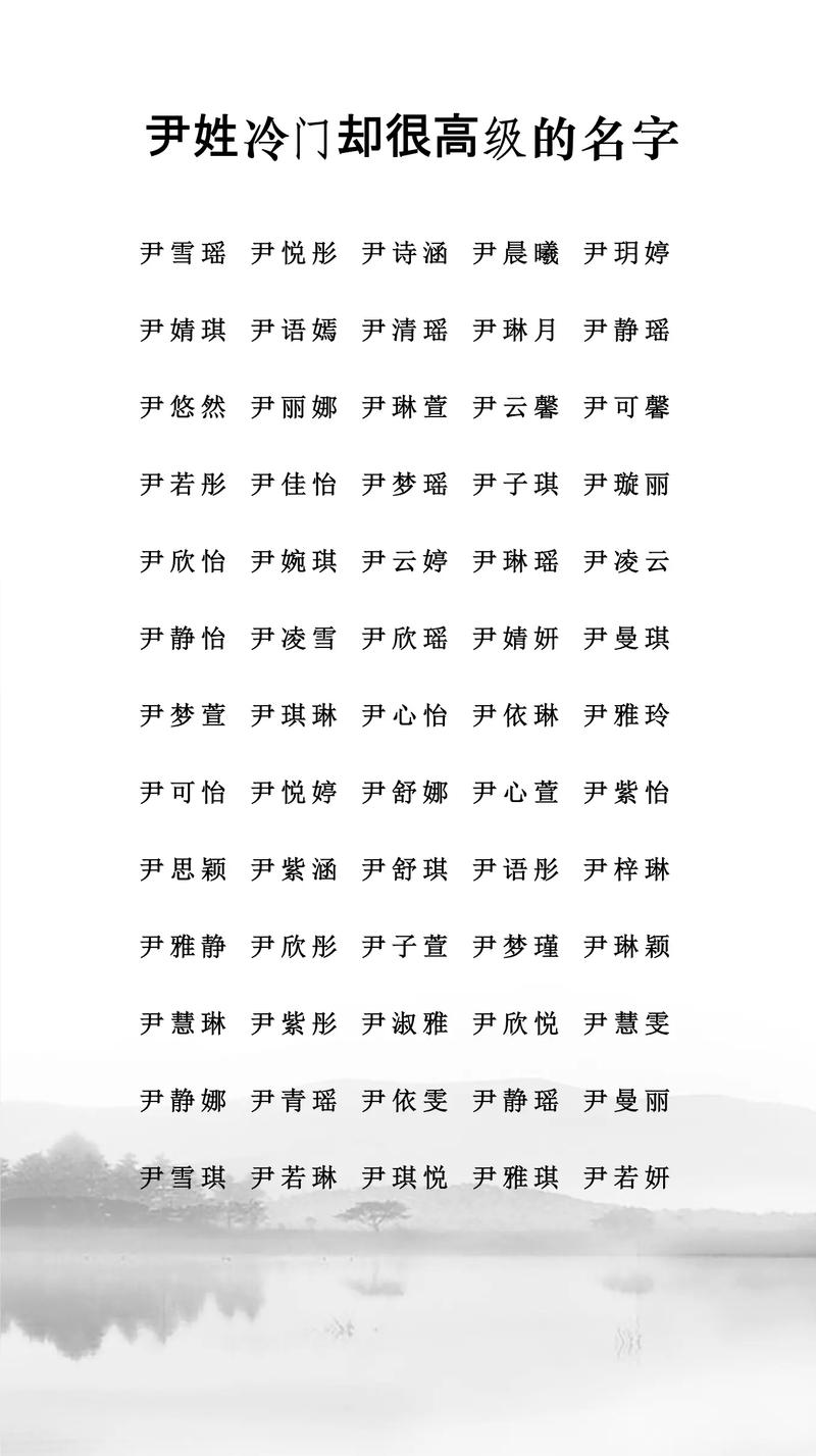 尹姓男孩名字中蕴含诗意，能否推荐一个充满诗意的名字呢？