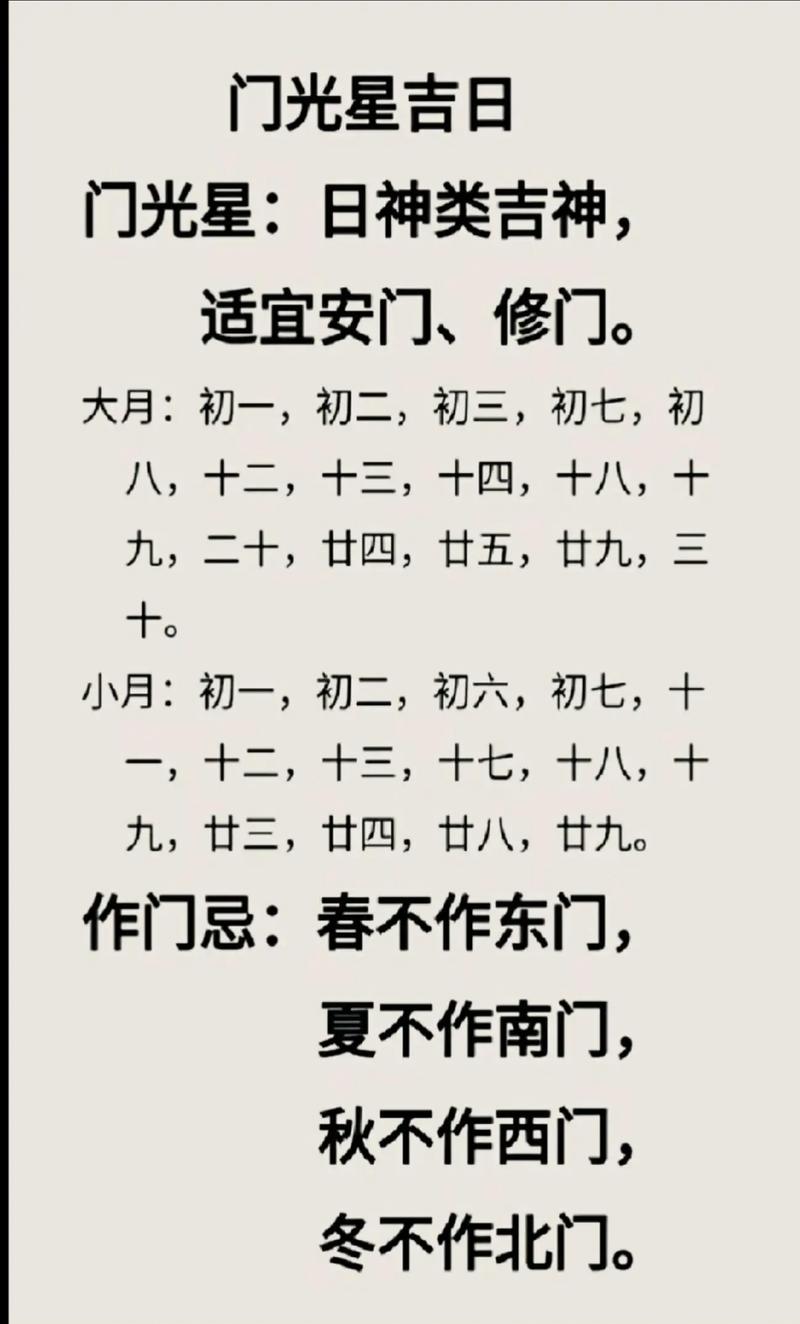 2026年农历四月廿九安门黄道吉日，适合安装入户门吗？
