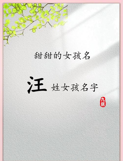 姓汪的女孩取有涵养的名字，有没有什么好的建议？