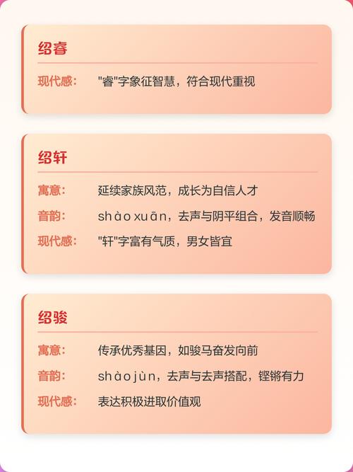 绍字取名寓意传承美好，男孩用绍字取名，如何赋予名字更深远的寓意？