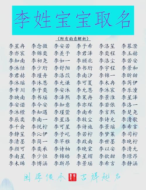 李姓气质女宝宝名字有哪些，能否推荐一些既优雅又有内涵的选项呢？